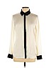 MICHAEL Michael Kors 100% Polyester White Long Sleeve Blouse Size L - photo 1