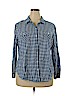 Old Navy 100% Cotton Blue Long Sleeve Button-Down Shirt Size XXL - photo 1