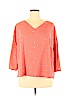 Lane Bryant Outlet 100% Polyester Pink 3/4 Sleeve Blouse Size 16 - photo 1