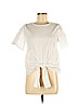 Monteau White Short Sleeve Blouse Size M - photo 1