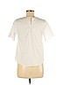Monteau White Short Sleeve Blouse Size M - photo 2