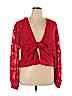 Lovers + Friends 100% Polyester Red Blazer Size XL - photo 1