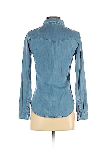 Topshop Long Sleeve Button-Down Shirt (view 2)