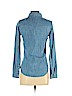 Topshop Blue Long Sleeve Button-Down Shirt Size 4 - photo 2