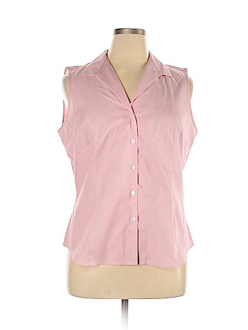 Jones New York Signature Sleeveless Button-Down Shirt (view 1)