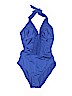 Kenneth Cole New York Blue One Piece Swimsuit Size 14 - photo 1