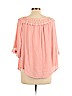 Jolt 100% Rayon Pink 3/4 Sleeve Top Size L - photo 2
