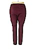 Just Fab 100% Polyester Burgundy Faux Leather Pants Size 3X - photo 2
