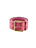 Old Navy 100% Leather Solid Pink Leather Belt Size S - photo 1