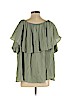 MLM 100% Rayon Green Short Sleeve Blouse Size XS - photo 2