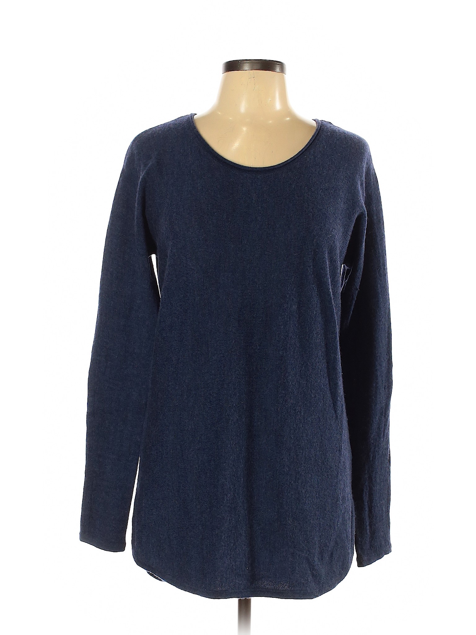 Max Studio Women Blue Wool Pullover Sweater L | eBay