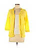 W by Worth 100% Cotton Yellow Cardigan Size M - photo 1