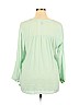 Old Navy 100% Rayon Teal Long Sleeve Blouse Size XL (tall) - photo 2