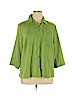 Cj Banks Green Long Sleeve Blouse Size 0X - photo 1