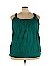 Lane Bryant 100% Cotton Teal Sleeveless Top Size 26 - 28 Plus - photo 1