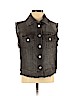 Just U.S.A. Black Denim Vest Size P (petite) - photo 1