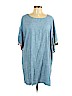 LoveRiche 100% Cotton Blue Casual Dress Size 2X - photo 1