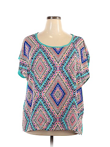 Eyeshadow Short Sleeve Blouse (view 1)