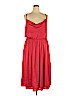 ModCloth 100% Polyester Red Casual Dress Size 1X - photo 1