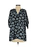 MICHAEL Michael Kors Blue 3/4 Sleeve Blouse Size S - photo 1