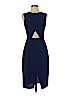 BCBGMAXAZRIA 100% Polyester Blue Cocktail Dress Size 2 - photo 1