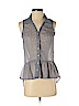 Mossimo Supply Co. 100% Polyester Gray Sleeveless Blouse Size S - photo 1