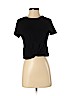 H&M 100% Cotton Black Short Sleeve Top Size S - photo 1