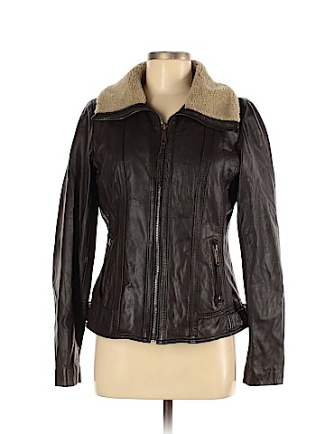 MICHAEL Michael Kors Faux Leather Jacket (view 1)