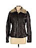 MICHAEL Michael Kors 100% Polyester Brown Faux Leather Jacket Size M - photo 1