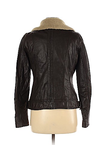 MICHAEL Michael Kors Faux Leather Jacket (view 2)