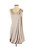 H&M 100% Polyester Tan Cocktail Dress Size 4 - photo 1