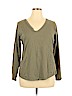 Old Navy 100% Cotton Green Long Sleeve T-Shirt Size XL - photo 1