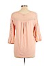 Lucky Brand 100% Viscose Pink Long Sleeve Top Size L - photo 2