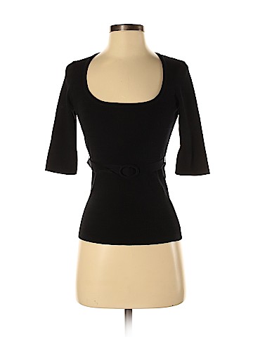 Elie Tahari Short Sleeve Silk Top (view 1)