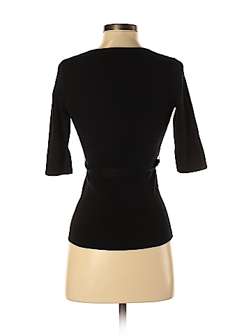 Elie Tahari Short Sleeve Silk Top (view 2)