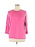 Kim Rogers 100% Cotton Pink Long Sleeve T-Shirt Size XL - photo 1