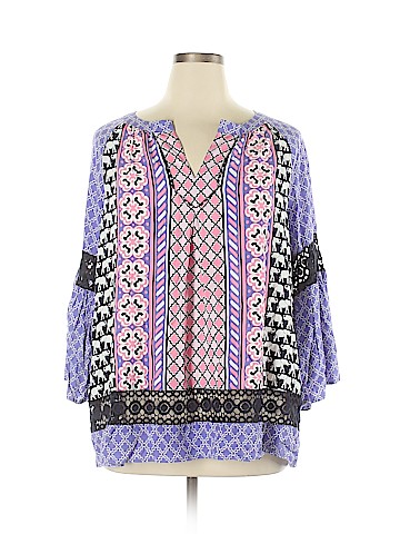 Crown & Ivy 3/4 Sleeve Blouse (view 1)