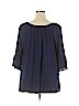Kim Rogers 100% Rayon Blue 3/4 Sleeve Blouse Size XL - photo 2