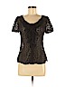 Armani Collezioni Black Short Sleeve Blouse Size 8 - photo 1