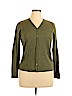 Eddie Bauer 100% Merino Wool Green Wool Cardigan Size XL - photo 1