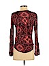 Lucky Brand 100% Viscose Burgundy Long Sleeve Top Size S - photo 2