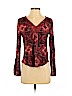 Lucky Brand 100% Viscose Burgundy Long Sleeve Top Size S - photo 1