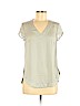 H&M 100% Polyester Gray Short Sleeve Blouse Size 6 - photo 1