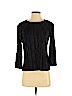 Vince Camuto 100% Polyester Black Long Sleeve Top Size XXS (petite) - photo 1