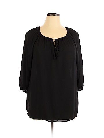 Faded Glory Long Sleeve Blouse (view 1)