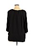 Faded Glory 100% Polyester Black Long Sleeve Blouse Size XL - photo 2