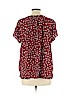 Old Navy 100% Polyester Red Short Sleeve Blouse Size XL - photo 2