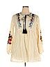 Zara Ivory Long Sleeve Blouse Size XXL - photo 1