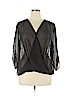 Brooke Leigh 100% Polyester Black 3/4 Sleeve Blouse Size XL - photo 1