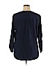 Merona 100% Rayon Blue Long Sleeve Blouse Size XL - photo 2